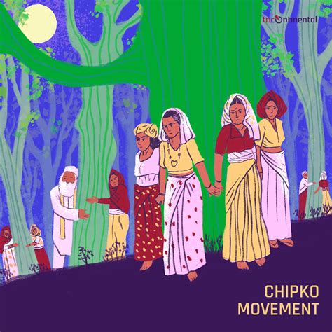 Drawing On Chipko Movement // Chipko Movement Poster .